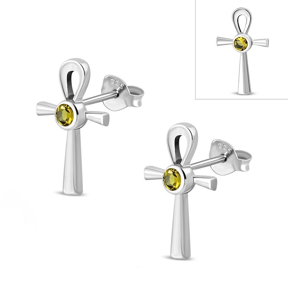ANKH CITRINE EARRINGS